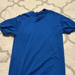 lululemon athletica Vibrant Blue Short Sleeve Tee